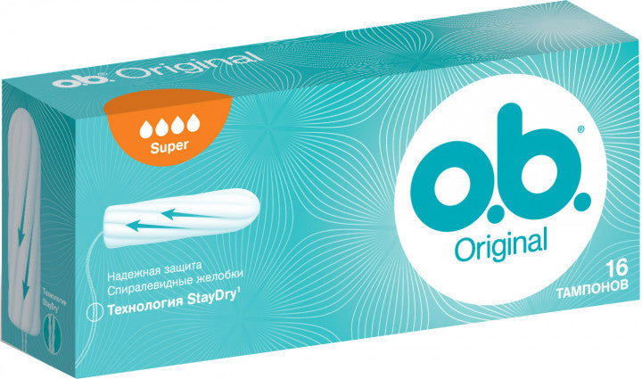 o.b. Original Super Tampons, 16 pcs