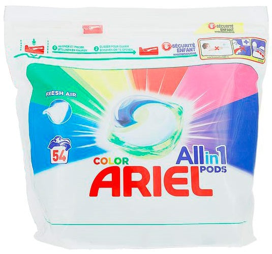 Laundry detergent pods Ariel All in One Pods Color 54 pcs (priced per piece)