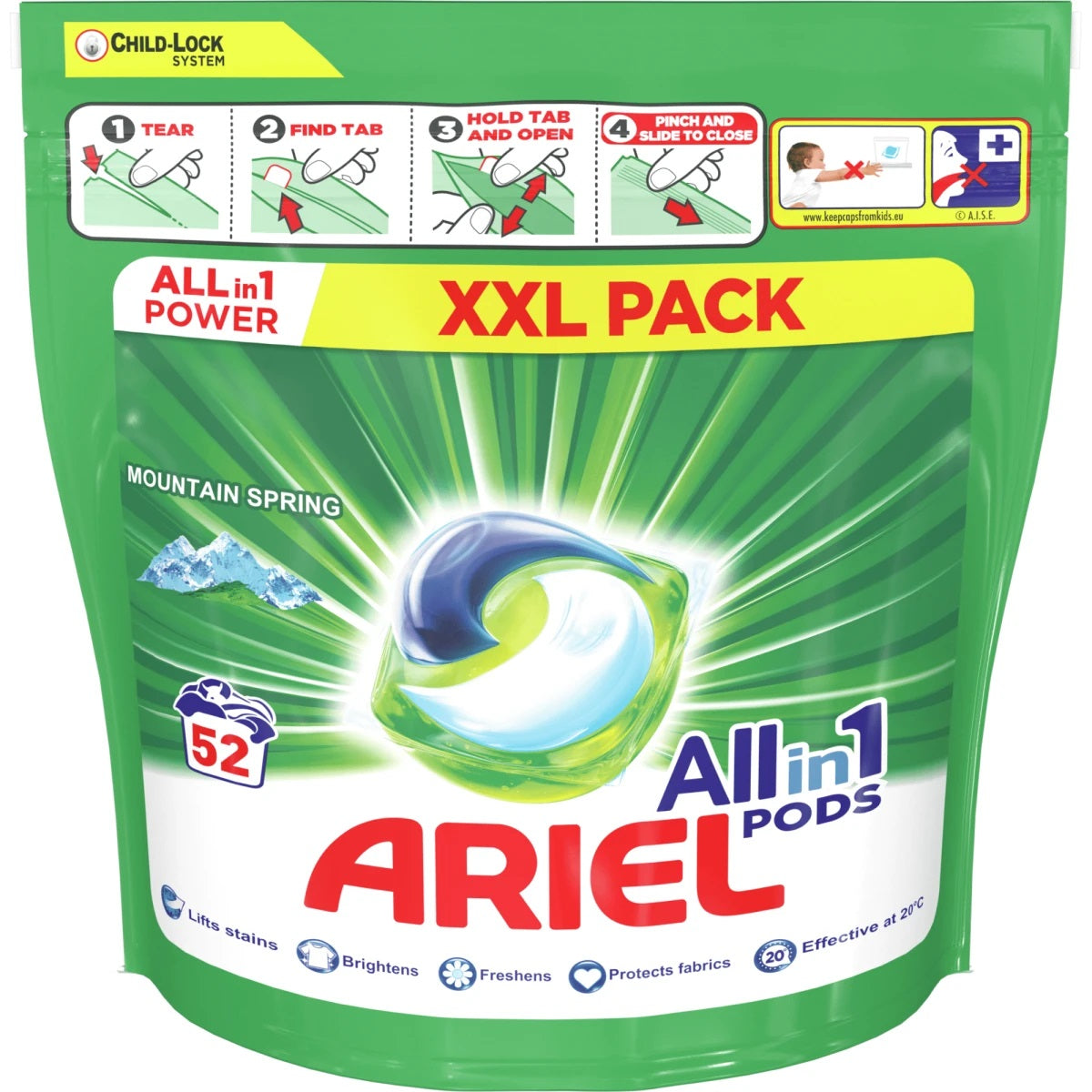 Laundry detergent pods Ariel Pods Mountain Spring 52 pcs (priced per piece) - Image 3