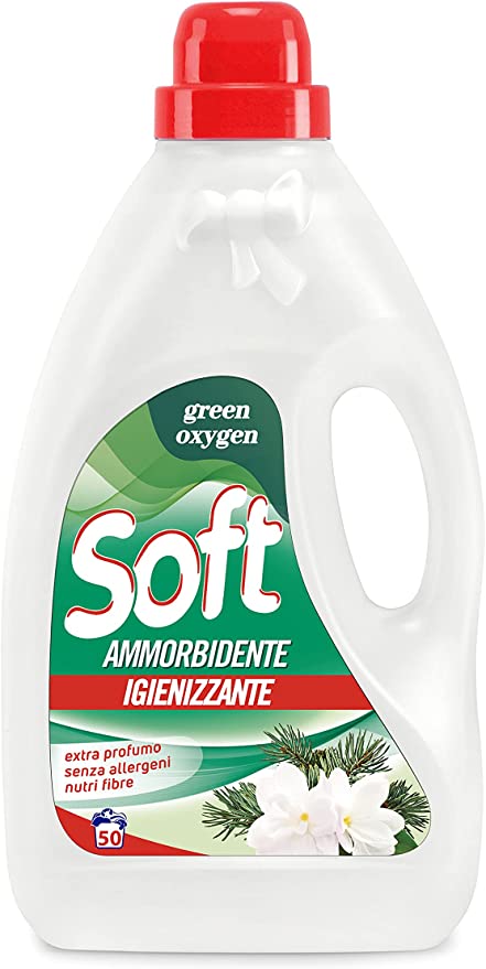 Soft Green Oxygen Fabric Softener, 3 L