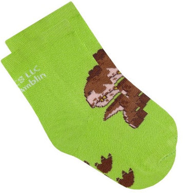 Duna 5414 Lime Patterned Spring/Fall Kids' Socks, Size 10-12 - Image 2
