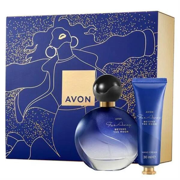 Avon Far Away Beyond the Moon Women's Gift Set: Eau de Parfum 50 mL & Hand Cream 30 mL