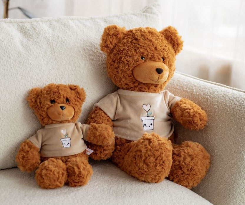 Tigres VE-0218 Bruno Bear Plush Toy, 30 cm - Image 4