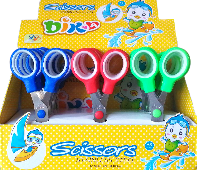 KS304 Kids Scissors with White Inserts, 13 cm