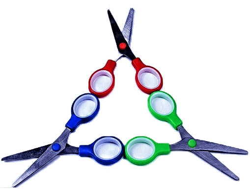 KS304 Kids Scissors with White Inserts, 13 cm - Image 2