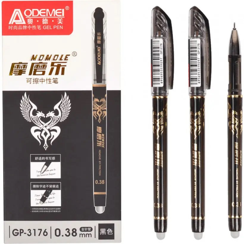Aodemei GP-3176 Black Erasable Gel Pen