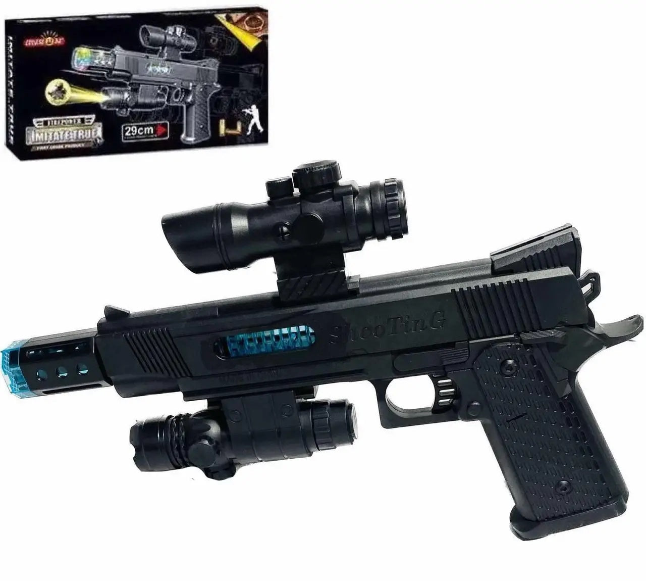 Firepower Imitate True 828B Toy Pistol in Box, 29 cm