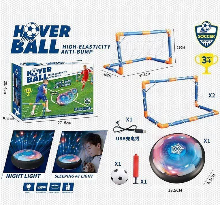 KD012 Air Soccer Set with 2 Modes, Lights, Goals & Ball