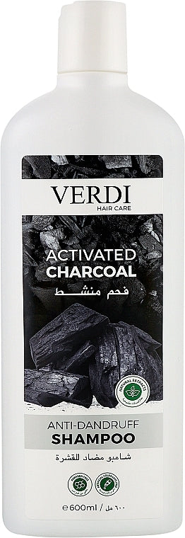 Verdi Activated Charcoal Anti-Dandruff Shampoo, 600 mL