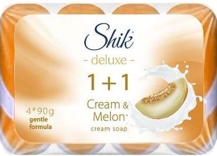 Shik Deluxe 1+1 Melon Bar Soap, 4 x 90 g