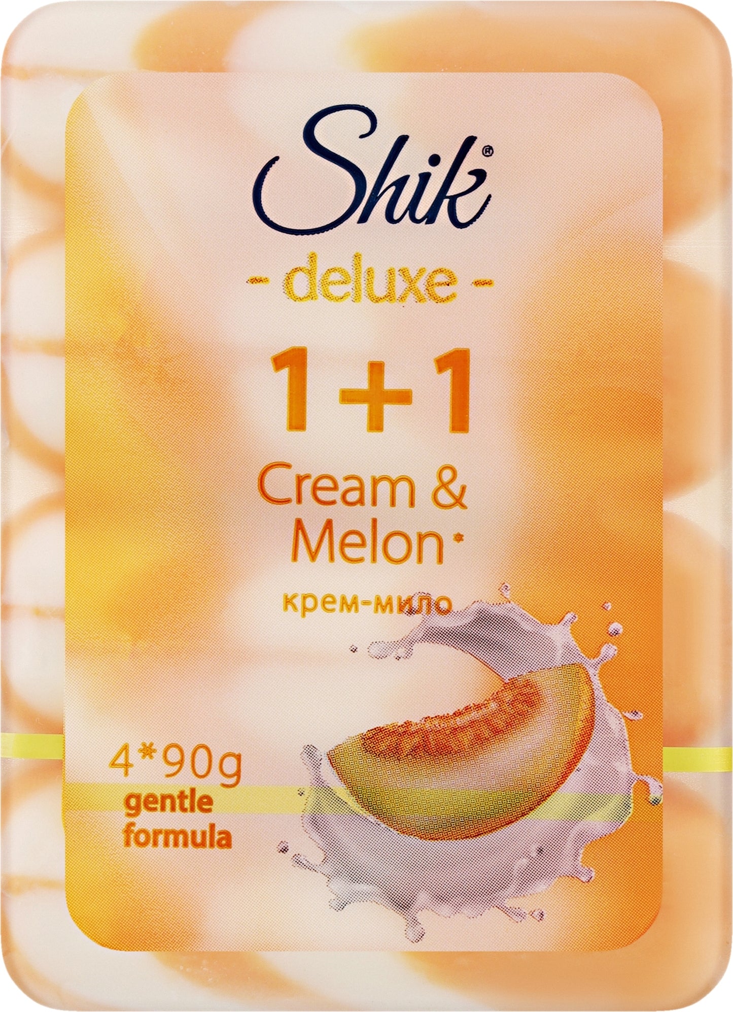 Shik Deluxe 1+1 Melon Bar Soap, 4 x 90 g - Image 2