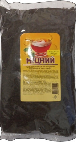 Three Elephants Strong Loose-Leaf Black Tea in Clear Pack, 500 g