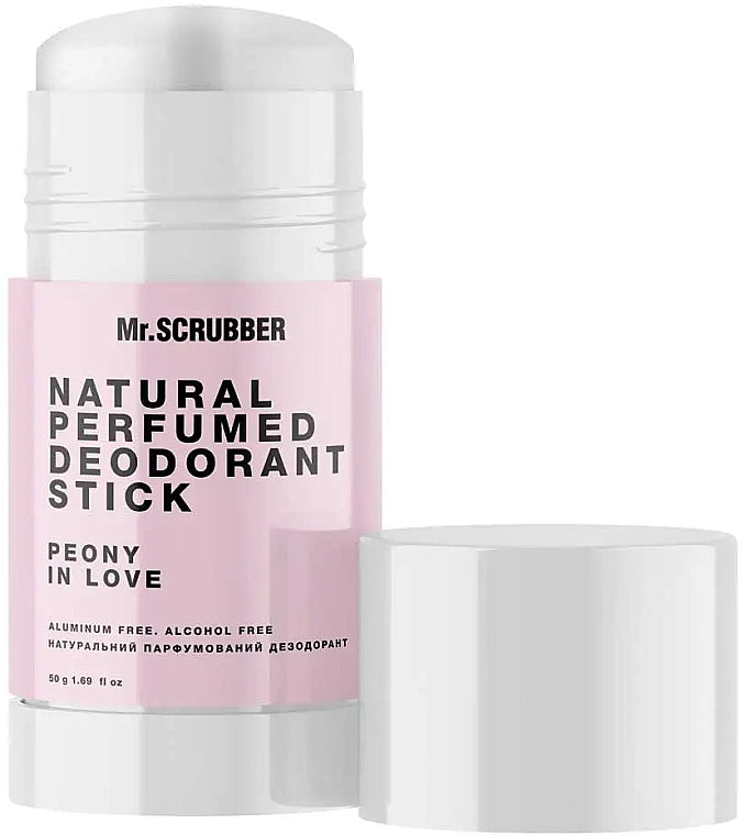 Mr. Scrubber Peony in Love Natural Perfumed Deodorant Stick, 50 g
