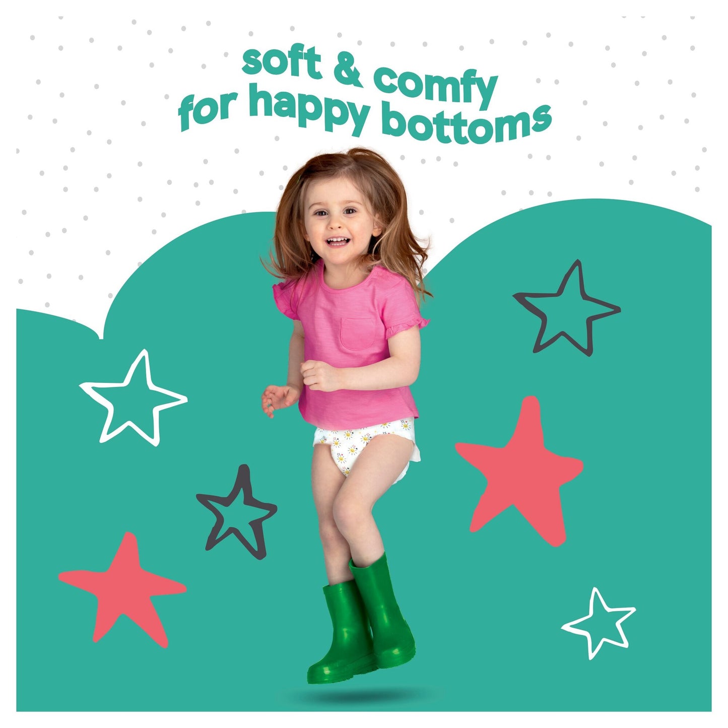 Fred & Flo Easy Fit 7 Baby Pull-Up Diaper Pants, 30 pcs, 17+ kg - Image 4