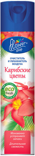 Flower Shop Eco Fresh Caribbean Flowers Air Freshener, 300 mL