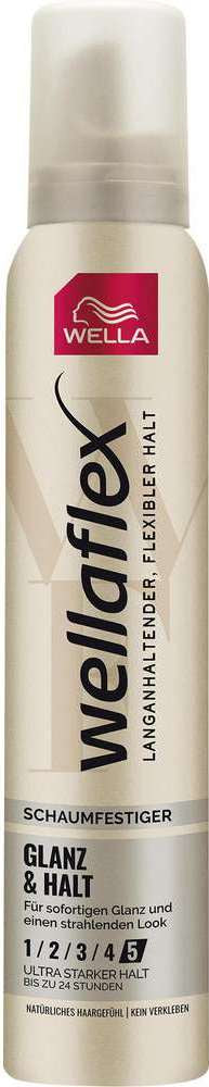 Wellaflex Shine & Hold 5 Hair Mousse, 200 mL
