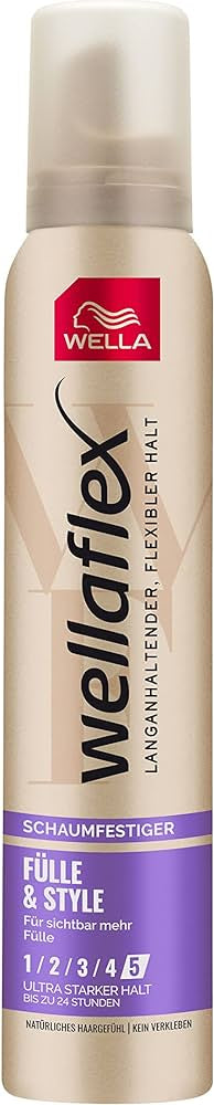 Wellaflex Volume & Style Hold 5 Hair Mousse, 200 mL
