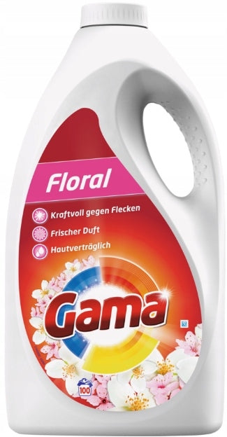 Gama Floral Liquid Laundry Detergent, 100 Loads, 5 L