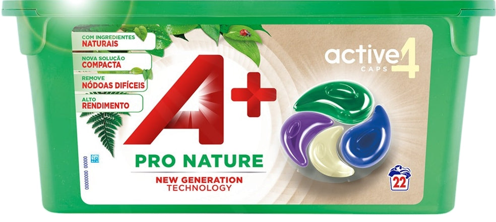 A+ 4-in-1 Pro Nature Laundry Detergent Pods, 22 Pieces (Price per 1 pc)