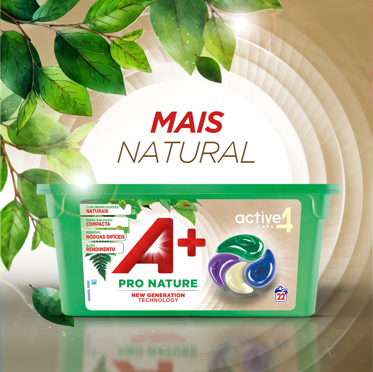 A+ 4-in-1 Pro Nature Laundry Detergent Pods, 22 Pieces (Price per 1 pc) - Image 2