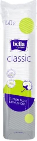 Bella Cotton Classic Cotton Pads, 150 Pieces