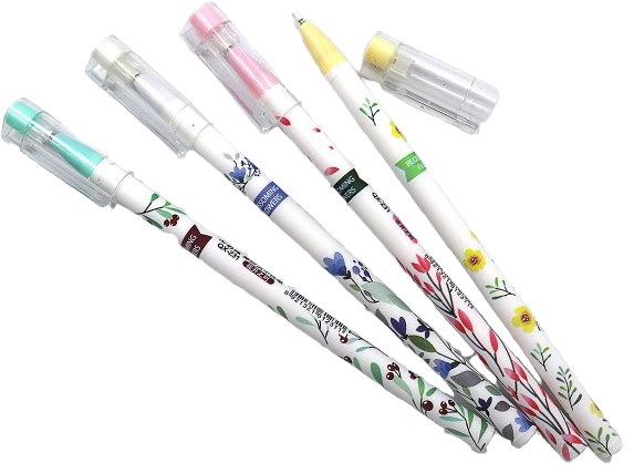 Josef Otten 5744 Blossoming Flowers Blue Erasable Pen