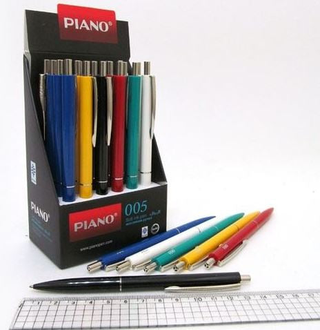 Piano 005 Blue Retractable Ballpoint Pen - Image 3