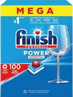 Finish Power Essential Dishwasher Tablets, 100 pcs (Price per 1 pc)