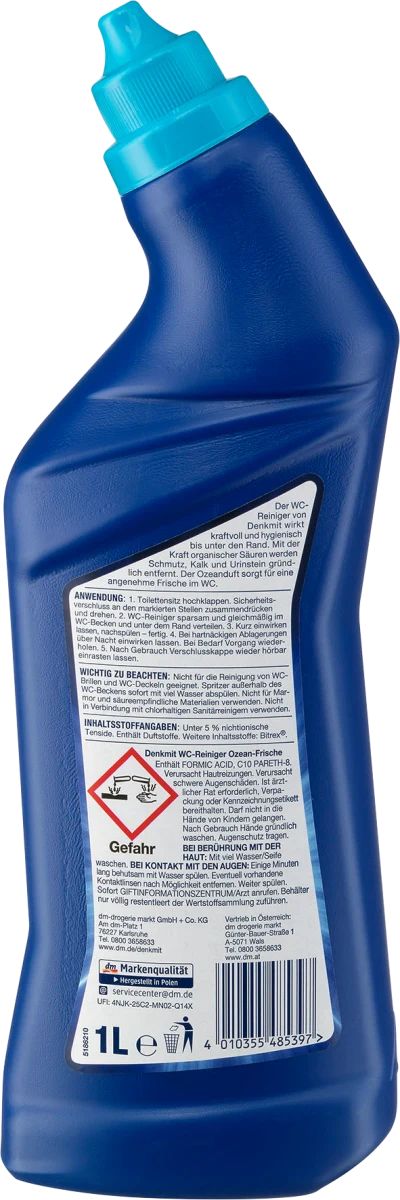 Denkmit Ocean Freshness Toilet Cleaner, 1 L - Image 2