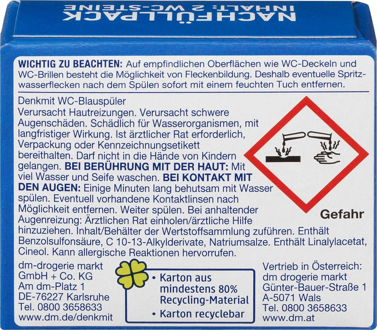 Denkmit Hanging Toilet Block Refill Tablets, 2 pcs - Image 2