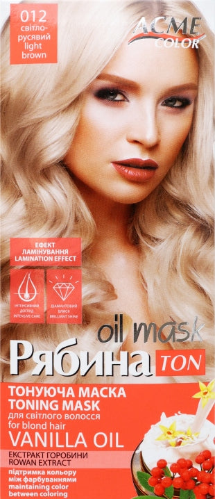 Acme Color Rowan 012 Light Brown Toning Hair Mask