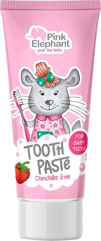 Pink Elephant Evie Chinchilla Kids' Toothpaste for Ages 3-6, 50 mL