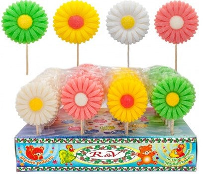 R&V Chamomile Flower Lollipop, 40 g