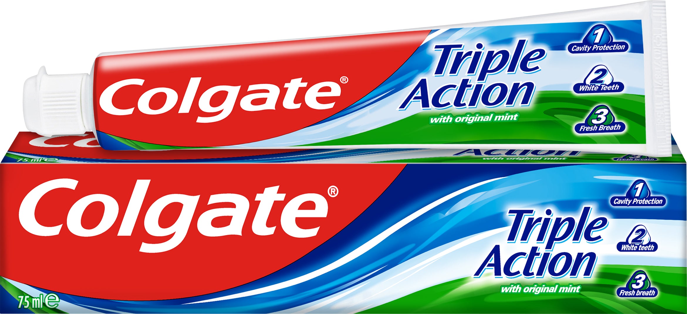 Colgate Triple Action Toothpaste, 75 mL