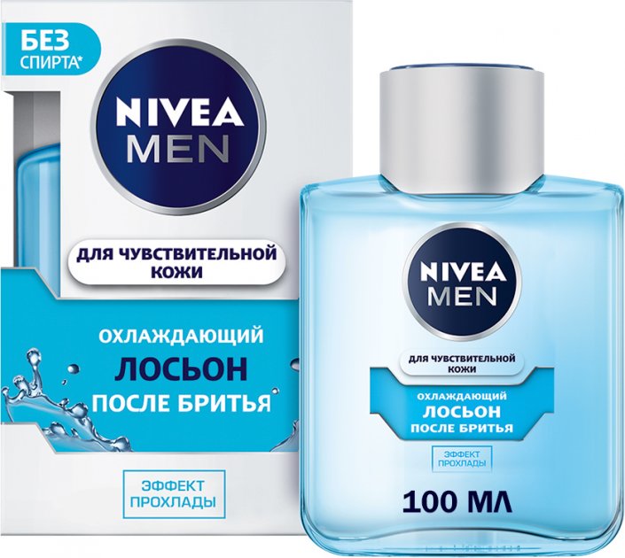 Nivea Cooling Sensitive Skin Aftershave Lotion, 100 mL