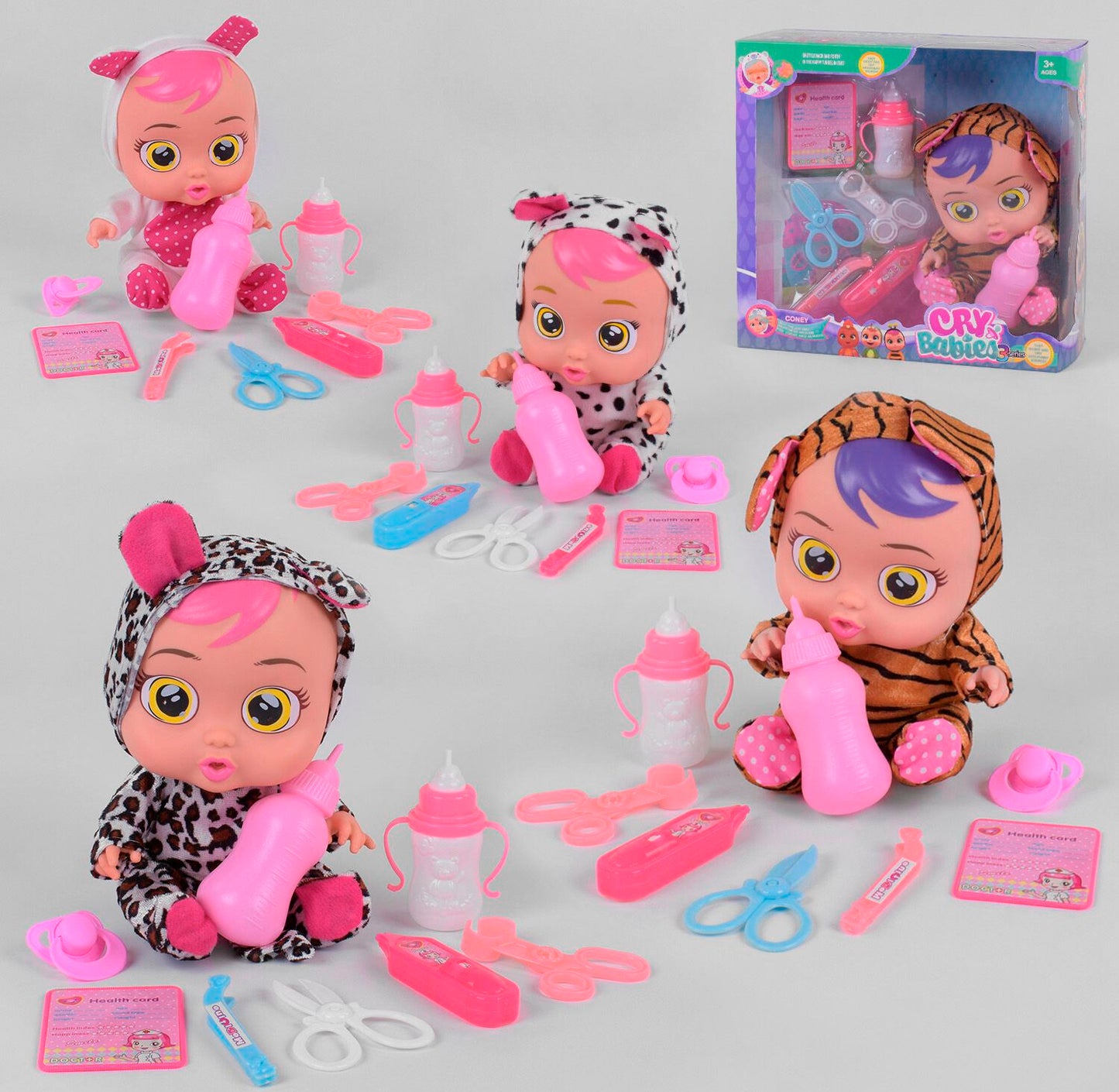 Cry Babies 3360-20 Baby Doll with Doctor Set