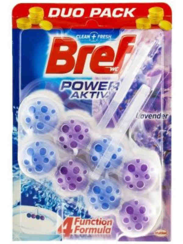 Toilet rim blocks Bref Lavender 2 pcs x 50 g