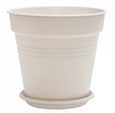 Aleana Gloria 114017 Flowerpot with Saucer, 23.1 x 22.1 cm, 6.6 L