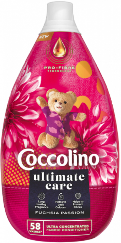Coccolino Fuchsia Passion Concentrated Fabric Softener, 870 mL