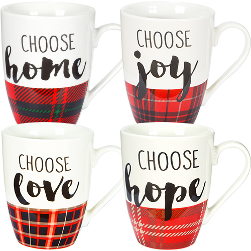 Wishes 2185-08 Ceramic Cup, 360 mL