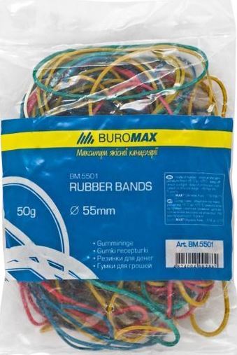 Buromax BM5501 Rubber Bands, 50 g