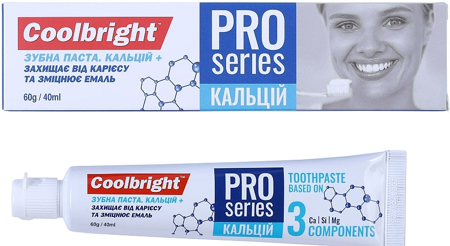Coolbright PROseries Calcium Toothpaste, 40 mL