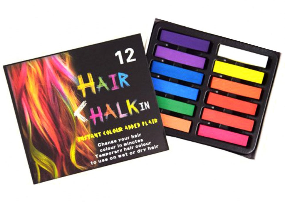 CEL-134 Colored Hair Chalk, 12 pcs
