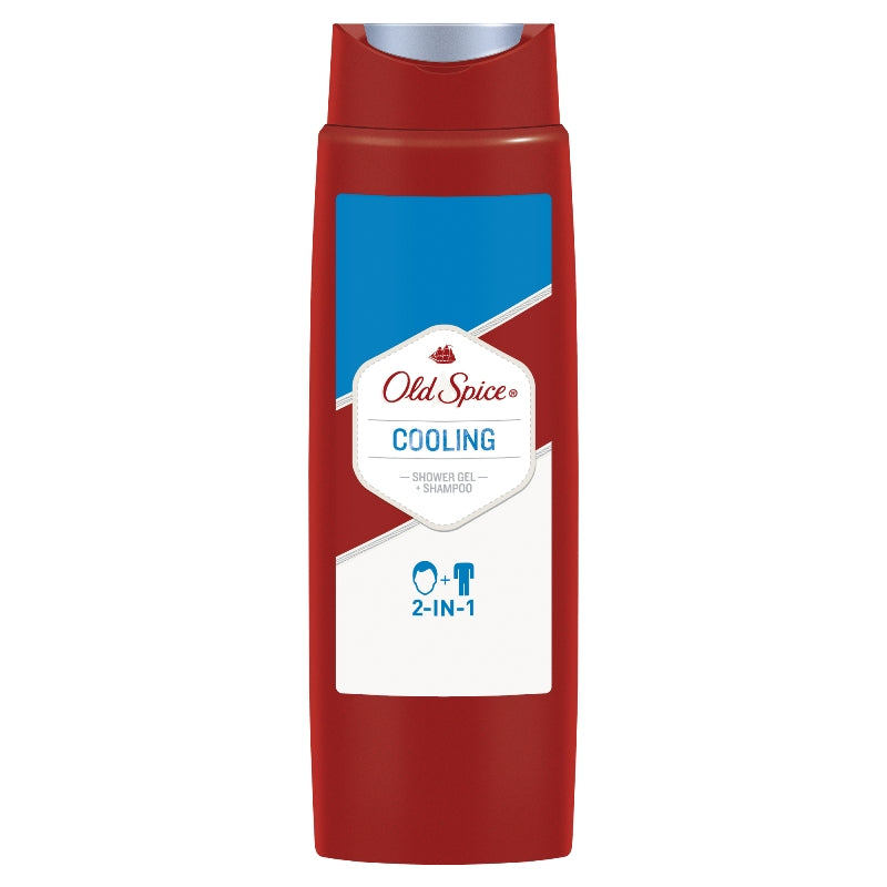 Old Spice Cooling 2-in-1 Shampoo & Shower Gel, 250 mL