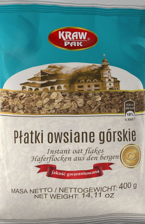 Krawpak Oat Flakes, 400 g