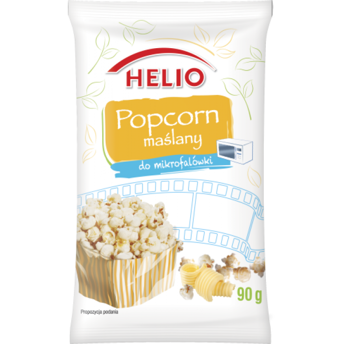 Helio Butter Flavor Popcorn, 90 g