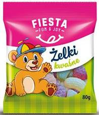 Fiesta Sour Jelly Candies, 80 g