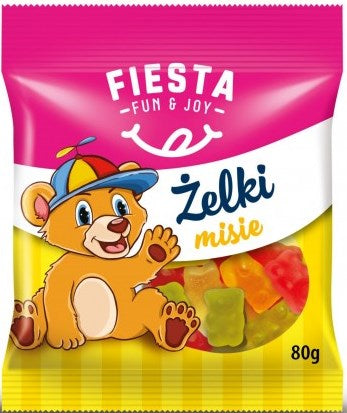 Fiesta Gummy Bear Candies, 80 g