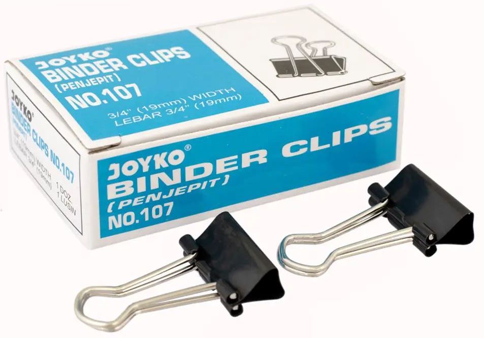 Yoko 107 Binder Clip, 19 mm (Price per 1 pc)