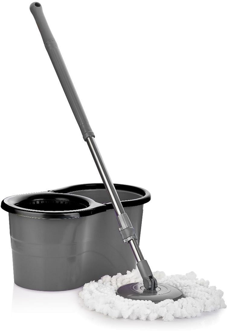 Eco Fabric EH-121G Mop & Automatic-Wringer Bucket Set, 13 L